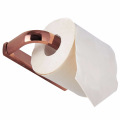 Soporte de toalla de papel de oro rosa material de latón simple rollo de papel inodoro baño hardware colgante