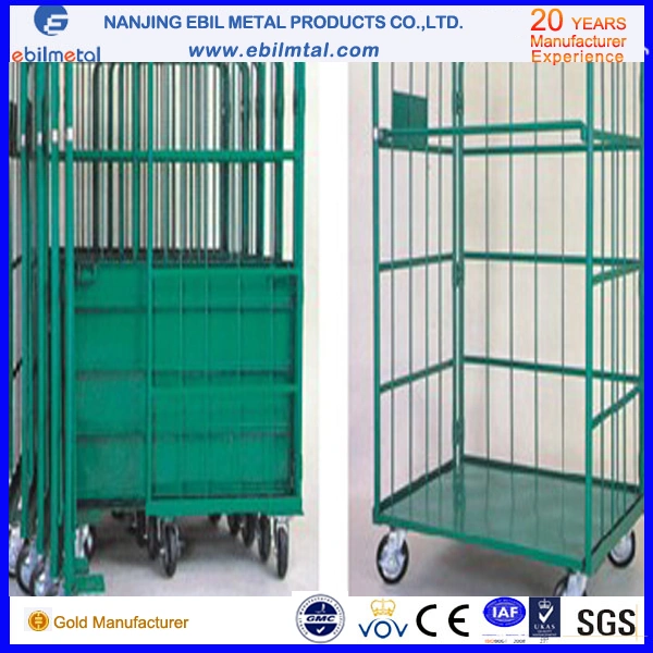 High Capacity Powder Coated Steel Roll Container Made in China