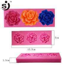 3d flower shape concrete silicone mold silicon mold making for fondant cake