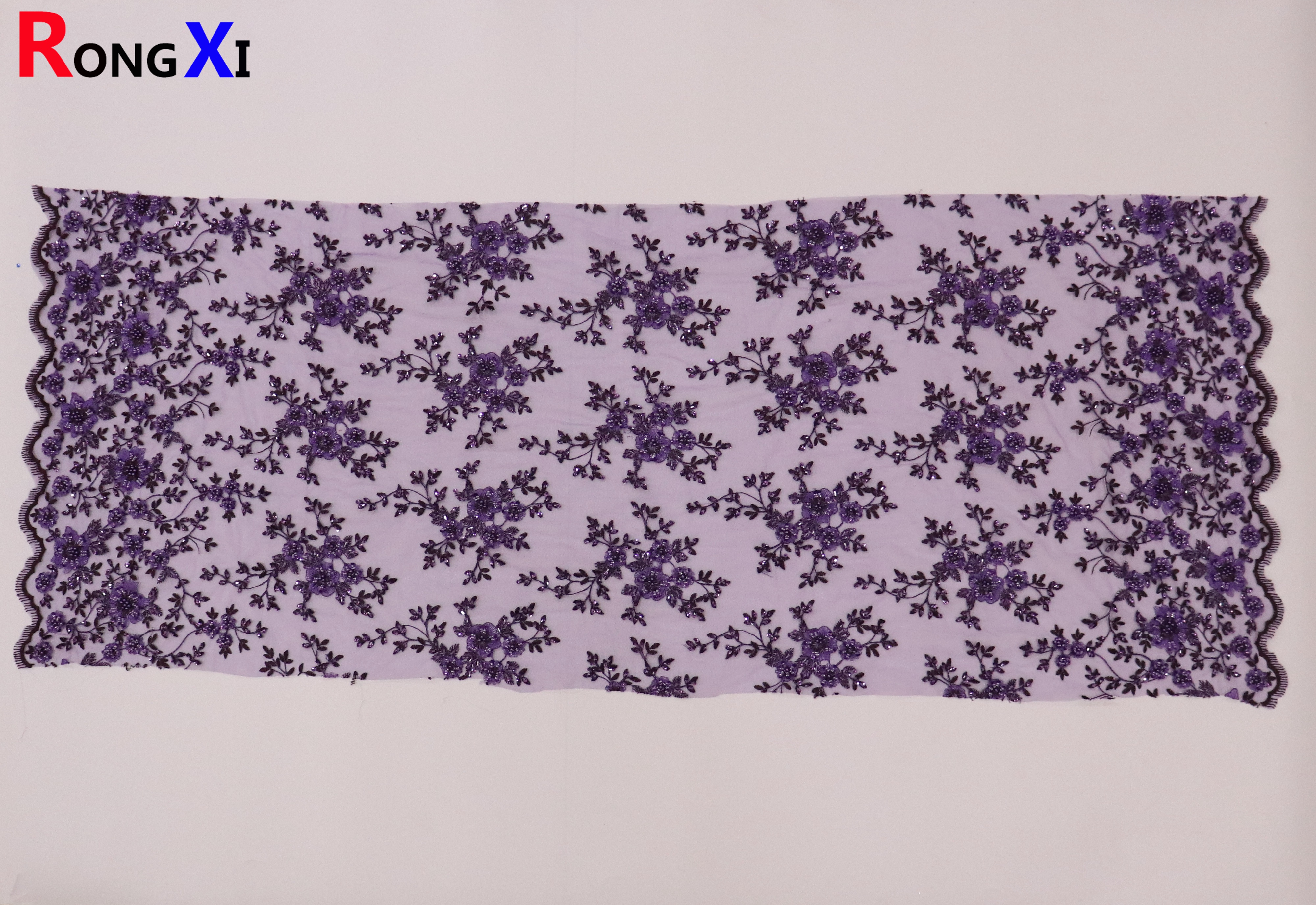 RXF1666 Brand New Laxary Bead Net Fabric With Low Price