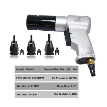 Pneumatic Air Rivet Nut Gun for M4 M5 M6 Nuts