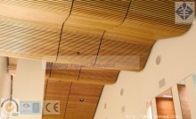 new wood curved suspended acoustic ceiling panel made in Guangzhou China