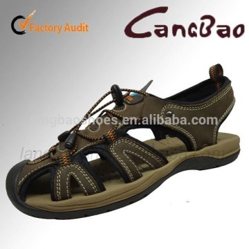 top class excellent men beach sandal genuine leather