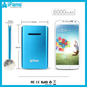 iFans Brand Power Bank 6000 mAh 3.1A Dual USB