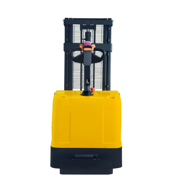 Full Electric Pallet Stacker Forklift With Charging Battery