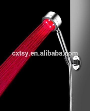 Red light LED shower head colorful handheld shower