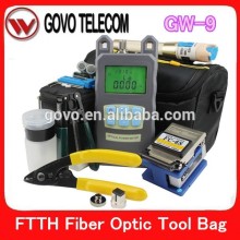 Easy Carry FTTH Testing Tool Bag with Sumitomo FC-6S iber cleaver VFL and mini Power meter