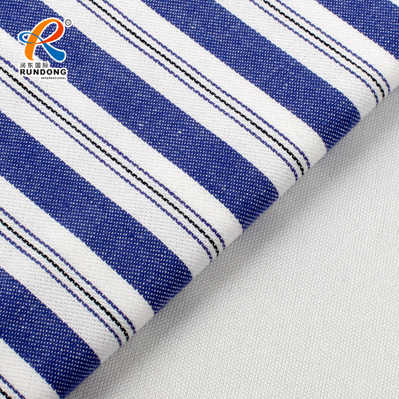 100% cotton vertical stripe hospital gown fabric for medical uniform