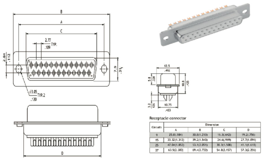 Partielle 2D -Engineering -Zeichnung Partial 2D engineering drawing