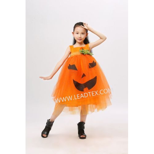 Child halloween costumes pumpkin dress