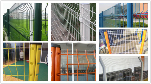 3D Wire Mesh Fence Panel With Dovetalil Post