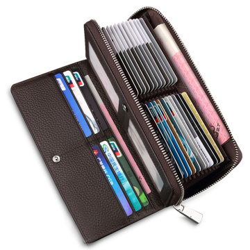 Accordion Organizer Leather Clutch Wallets Card Holder