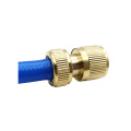 Brass garden hose connector