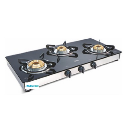 Shakti GT 3 Burner Toughened Glass Cooktop