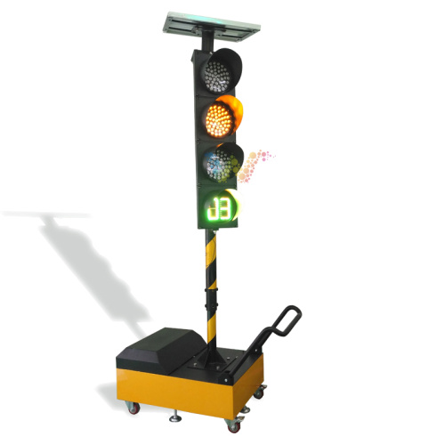 Trolley communication 200mm LED Solar Portable Traffic Light