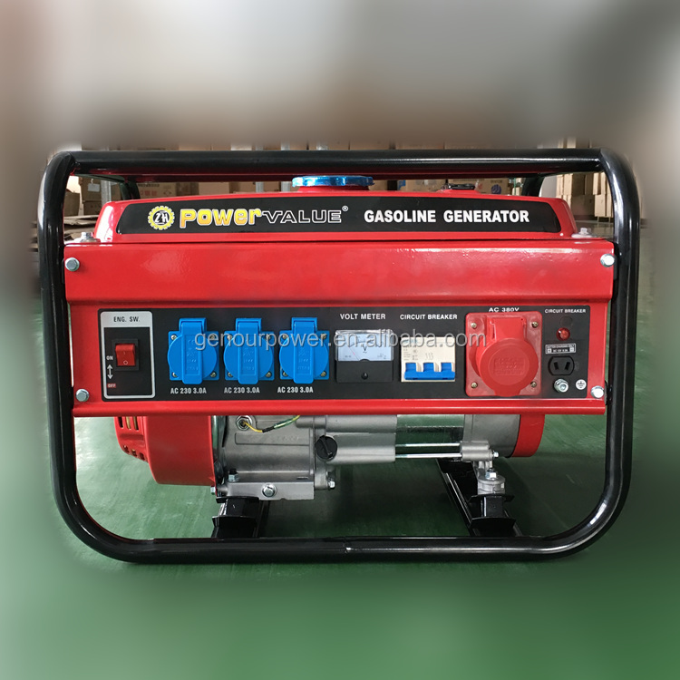 Manufacture Gasoline Powered 2kw 2kva Swiss Kraft Generator