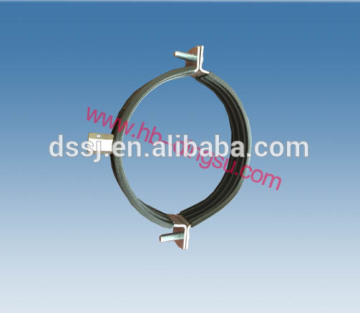 Rubber lining stainless steel heavy duty pipe clamp