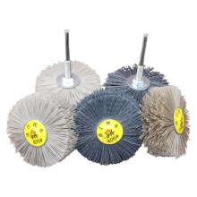 Soft Nylon Abrasive Silicon Carbide Rotating Brush for Wood Buffing