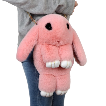 Cute Plush Bags: Custom Fluffy Rabbit and Bunny Bags for Children