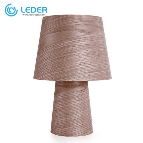 LEDER Brown dekorativen Table Lamp