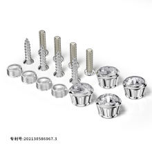 Diamond License Plate Frame Screws with Crystals for License Plate Fastening