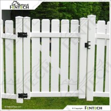 White PVC Semi Privacy Fence