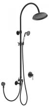Classic Matt Black Brass Shower Set