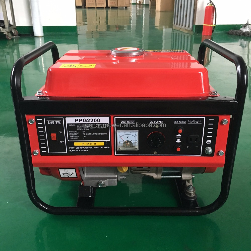 Genour Power 154f Engine 4 stroke 1000w Gasoline Generator Set air-cooled high quality with CE, Soncap