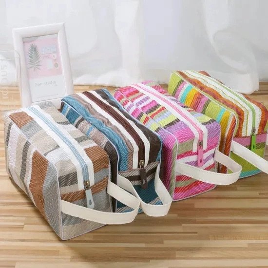 Women Excellent Portable Print Leather Cosmetic Bag