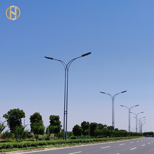 Galvanis Steel Road Street Light Pol tiang dengan lengan tunggal