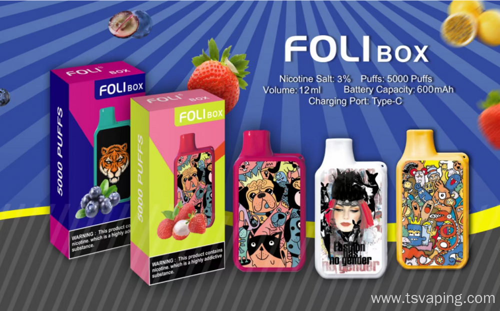 FOLI BOX Rechargeable Disposable Vape Mesh Coil