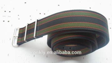 James bonds nylon belt, genuine leather belt