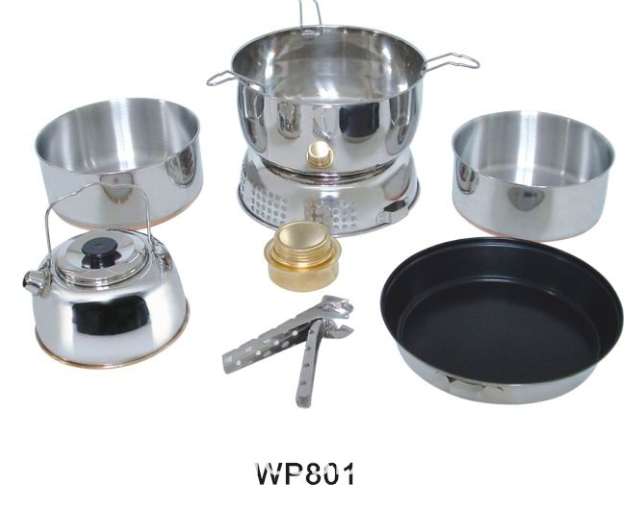 Stainless Steel Outdoor Camping Cookware