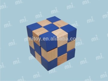 Cube block puzzle wooden puzzle