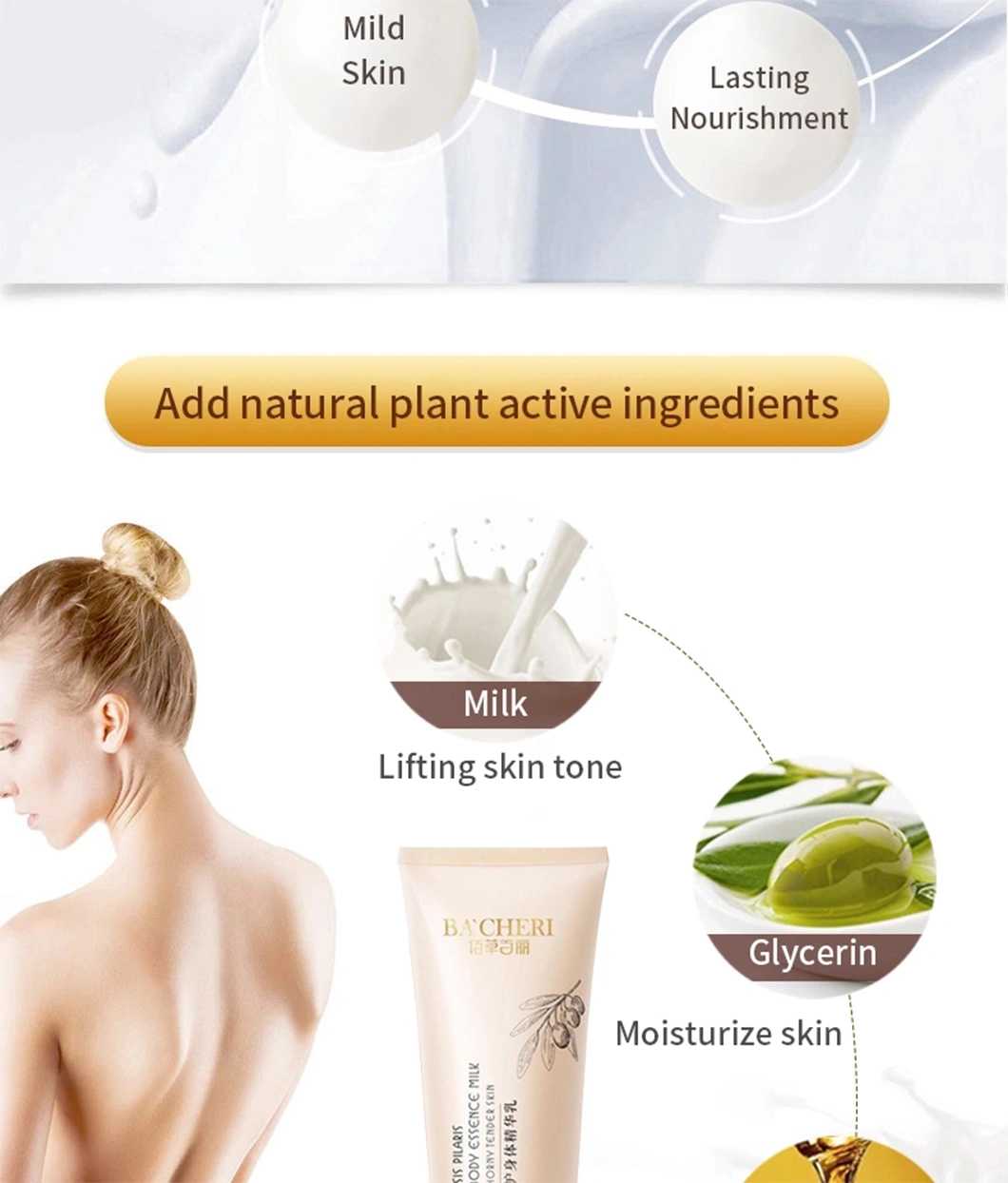 Wholesale Hotel Cosmetics Body Lotion Skin Whitening for Dry Skin