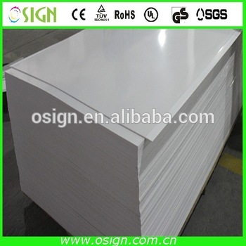 China high quality best sell pvc foam board / foamex sheet / cellulose acetate sheet