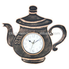 Retro teapot shape wall clock 2013 new design