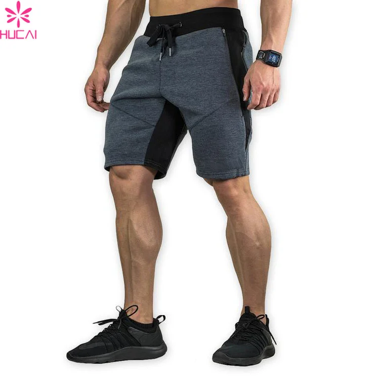 Wholesale Men Custom Cotton Blank Gym Jogger Sweat Shorts