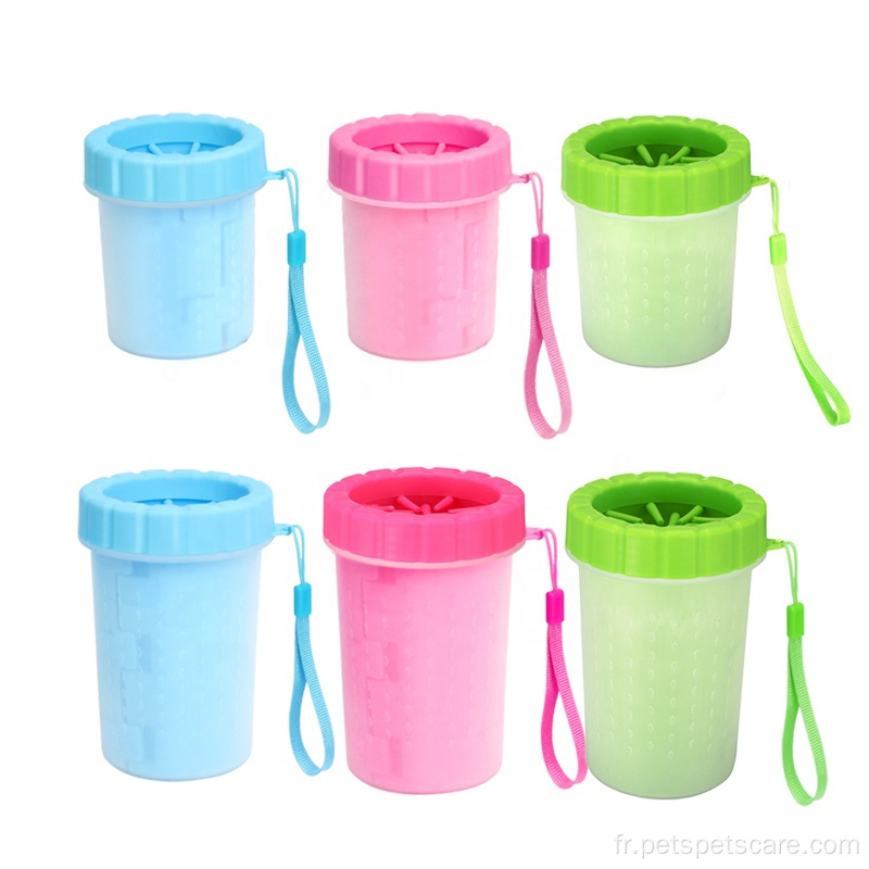 Tasse de nettoyant pour chiens de nettoyage pour chiens de nettoyage pour chien en silicone pour animaux de compagnie