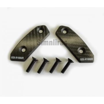 Mirror Block off Plate carbon fiber GSX-R1000/R(17-23)