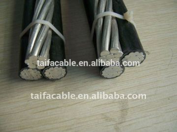 XLPE/PE insulation Aerial Bundle Cable for aerial power lines