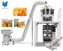 Puffed food packing machine