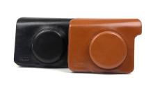 Brown Black Retro Camera Bag