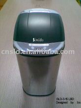 15L Chrome Plating Lid Mirror Finished Steel Bin