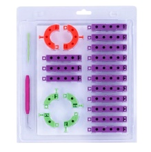 Home Knitting Machine Circular Loom Set Round Plastic Knitting Looms" could be shortened and optimized for a search engine as:

"Round Plastic Circular Loom Set for Home Knitting