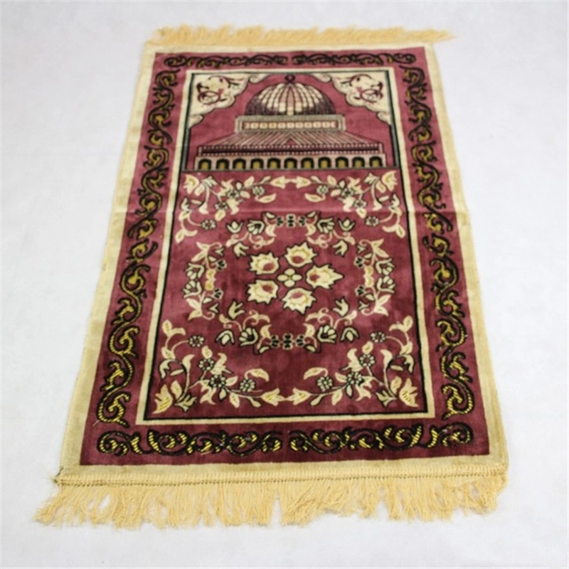 Popular Portable Tapis Folding Floor Karpet Muslim Prayer Rug Pocket Prayer Mat