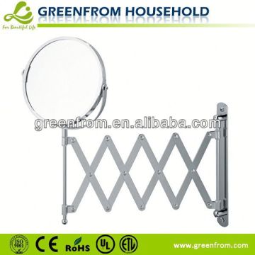 7 Inch Chrome Metal Extendable Large Framed Wall Mirrors