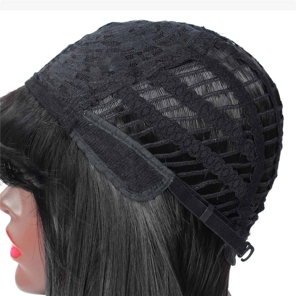 MYZER straight hair cheap artificial wig, synthetic wig supplier, 26-inch artificial wig in various colors (cream color)