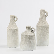 Custom Vintage Rustic Cement Vase - Home Decor Flower Vase