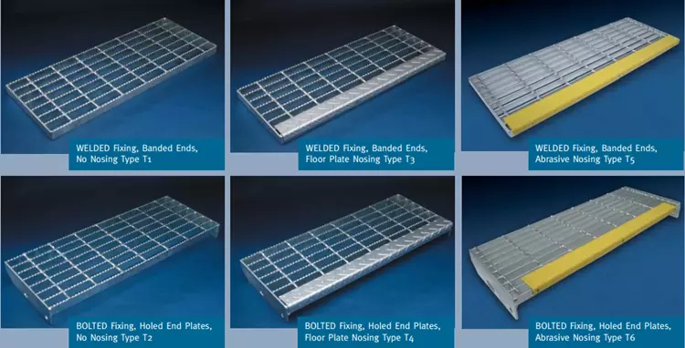 Industrial galvanized steel stair treads steel grating for outdoor projects
